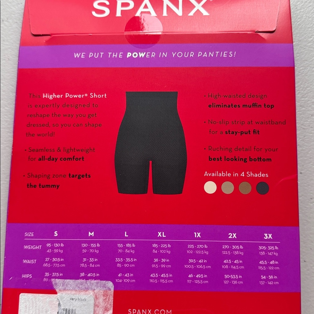 SPANX High-Waisted Shaper Short in Black - Picture 2 of 3